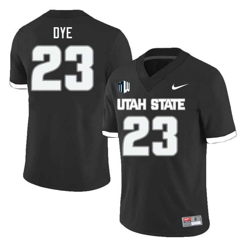 Utah State Aggies #23 Devin Dye College Football Jerseys Stitched Sale-Black